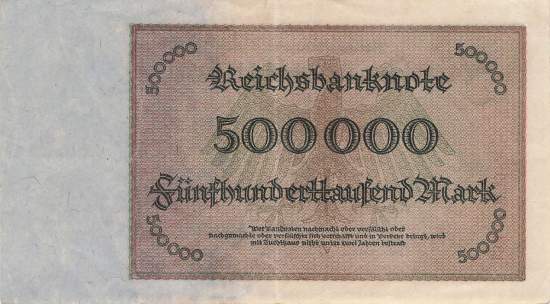 500000 Mark 1923 ro.87f Z